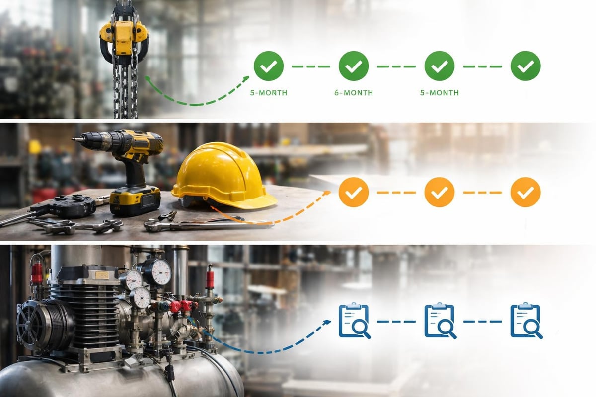 Equipment inspection schedule