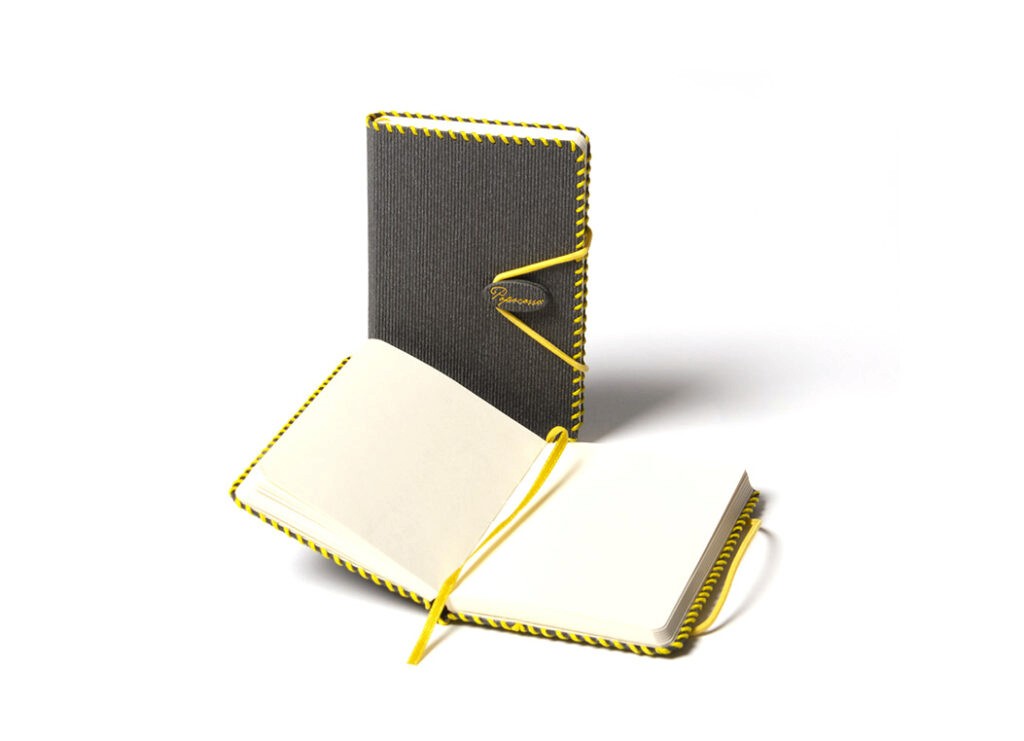 Pocket notebook with elastic closure custom branded