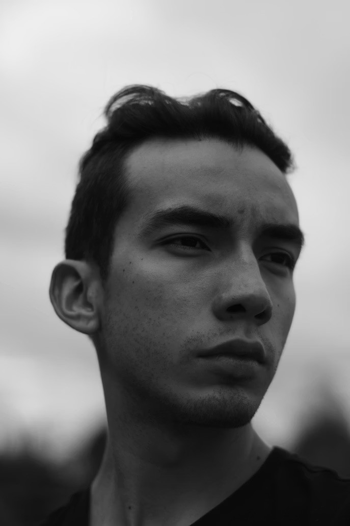 man in black button-up shirt