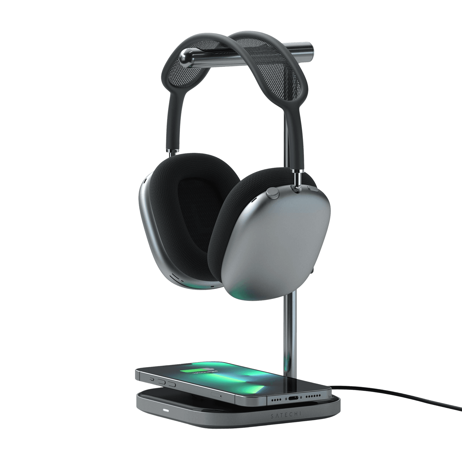Satechi 2-IN-1 Headphone stand with wireless charger