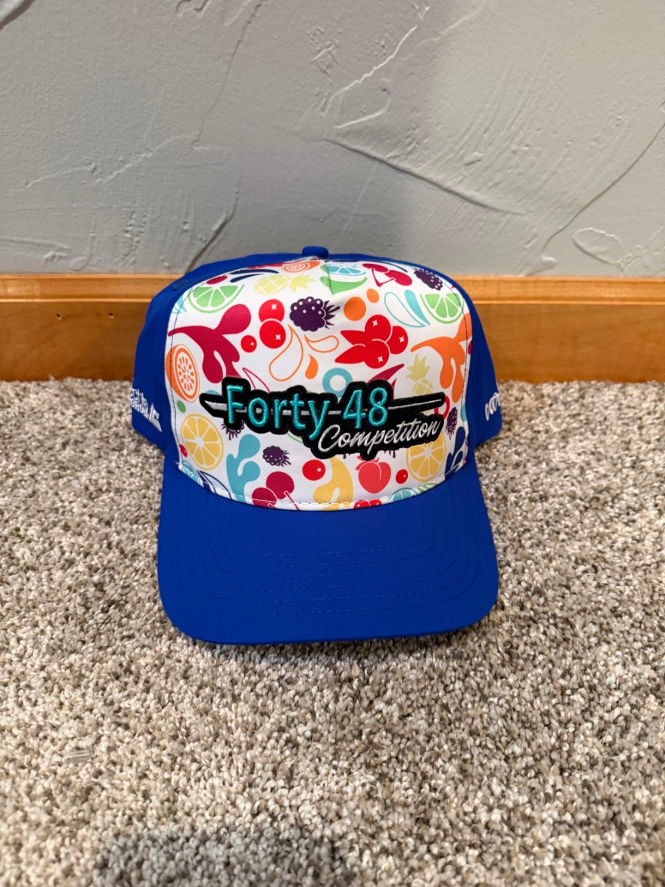 Colorful custom embroidered cap