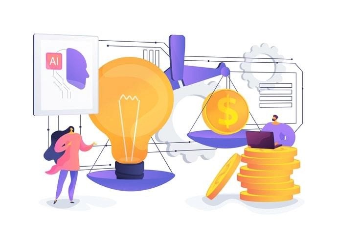 A visual representation of various AI tools and technologies that can help in making money with artificial intelligence.