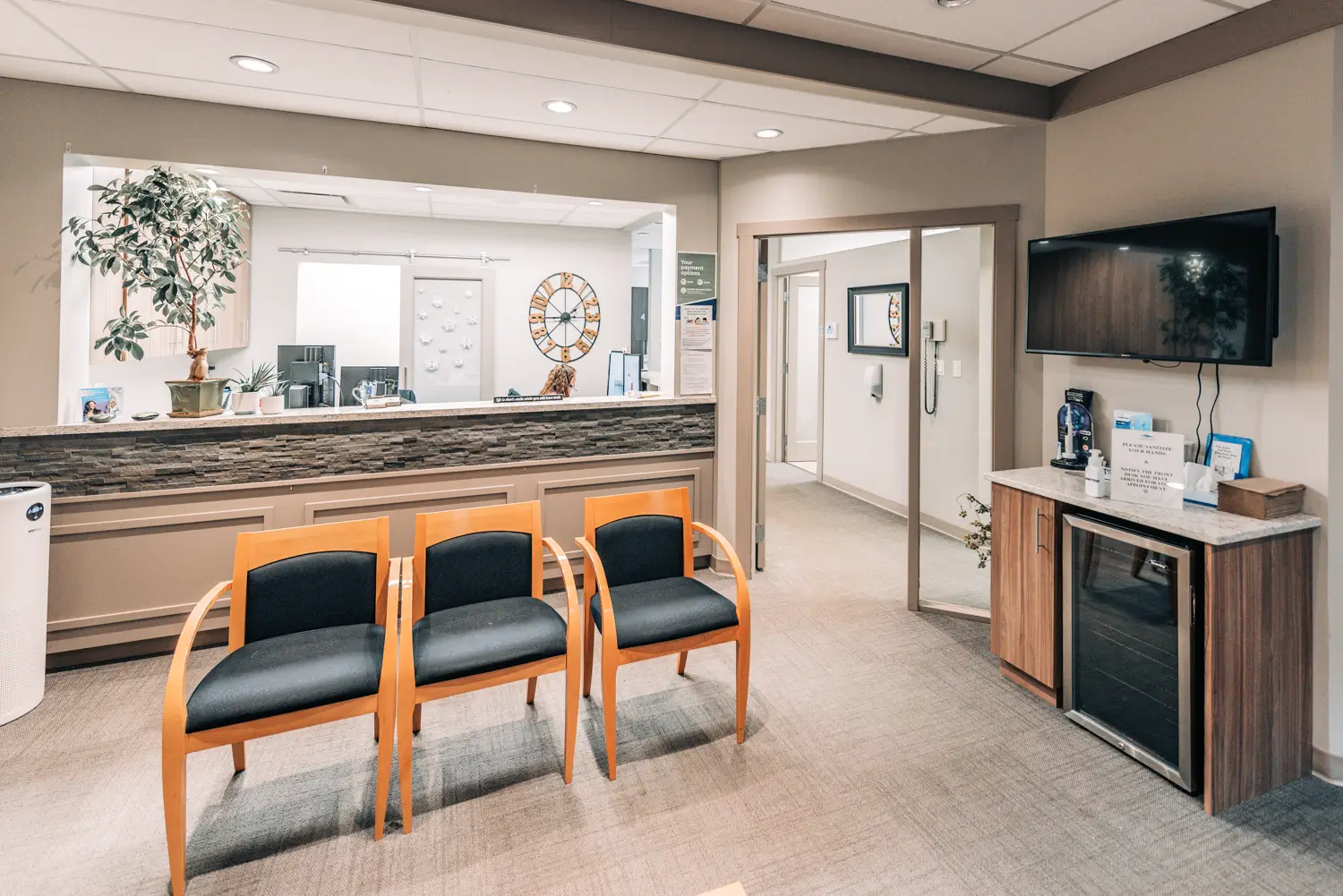 Summit View Dental Centre interior photography showcasing the project space and furnishings