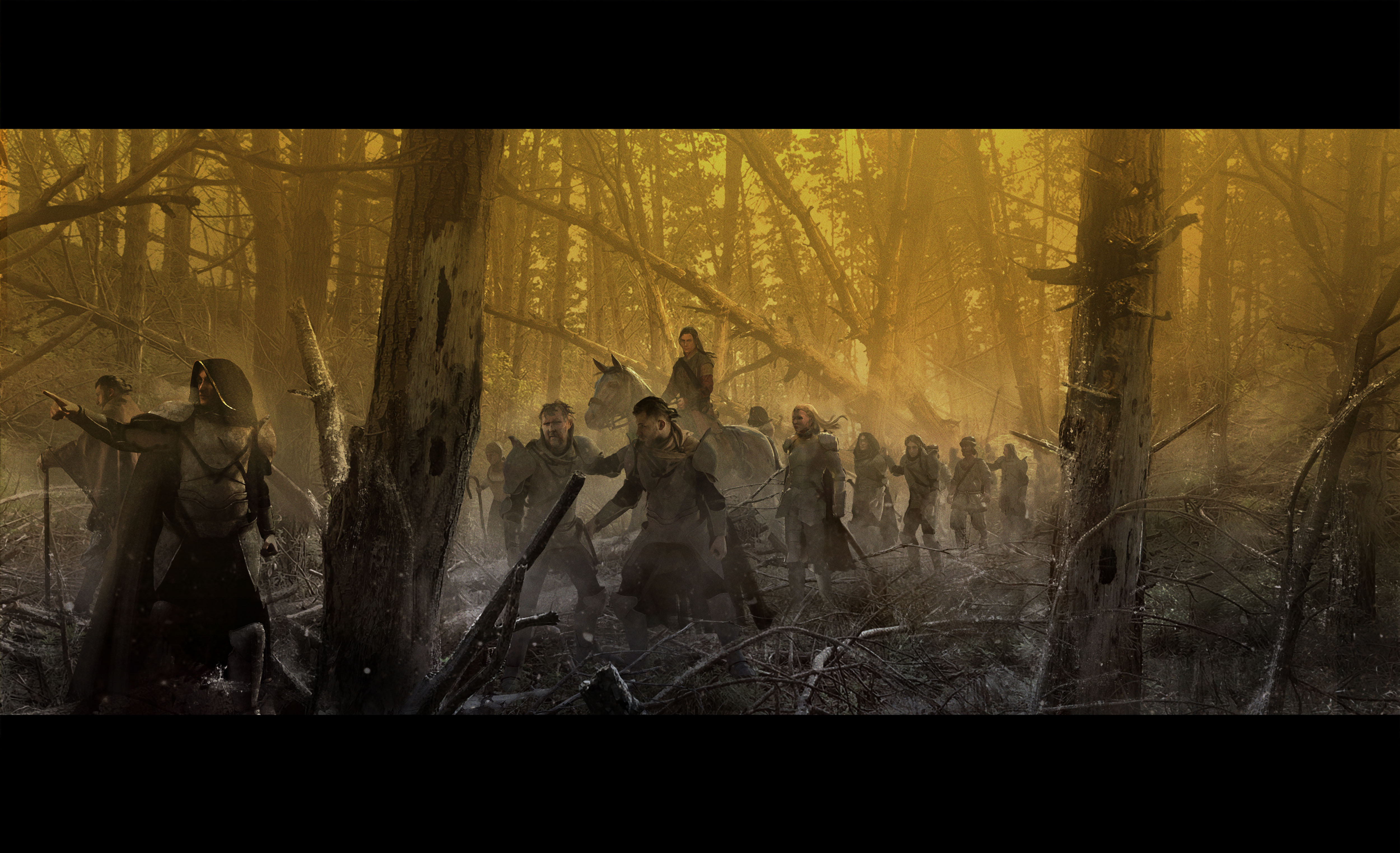 The Rings of Power environment concept – Middle-earth landscape with cinematic scope