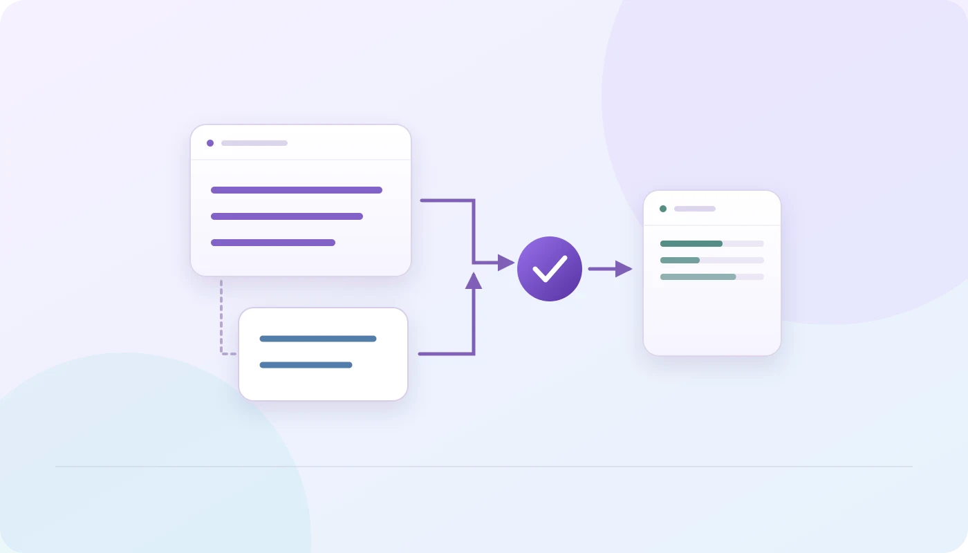 Illustration of a chat signal and linked reply being checked before reaching a receiving trading account