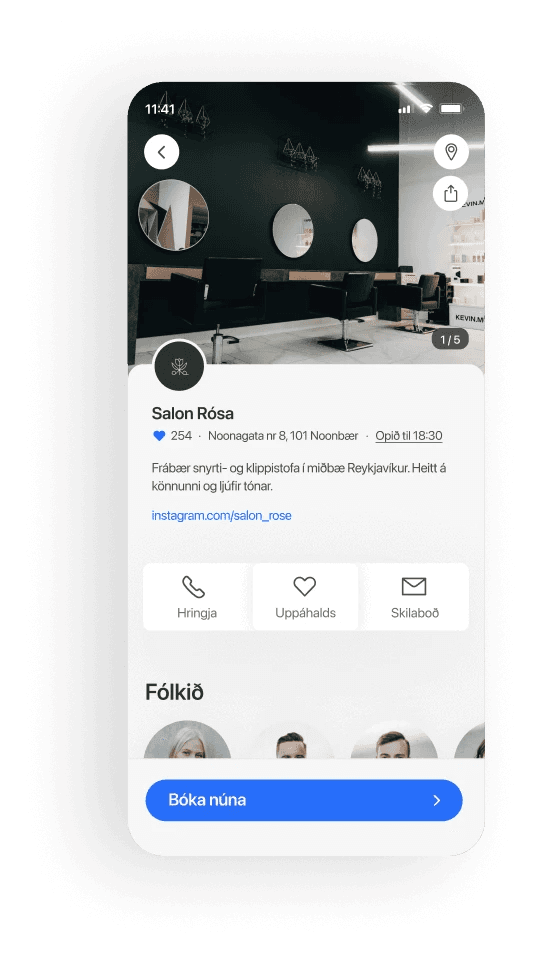 Hársnyrtistofur mobile booking