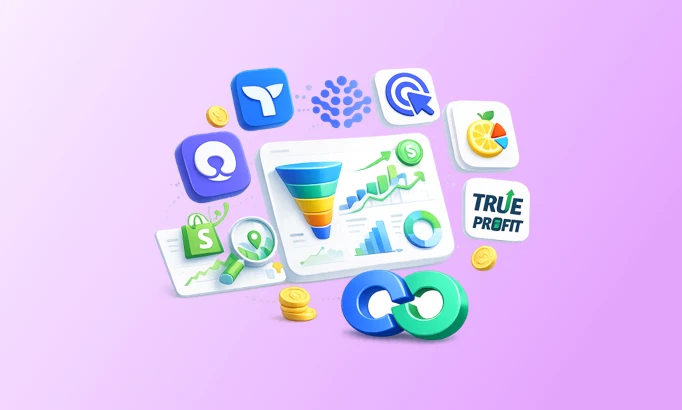 illustration showing Best Shopify attribution tools