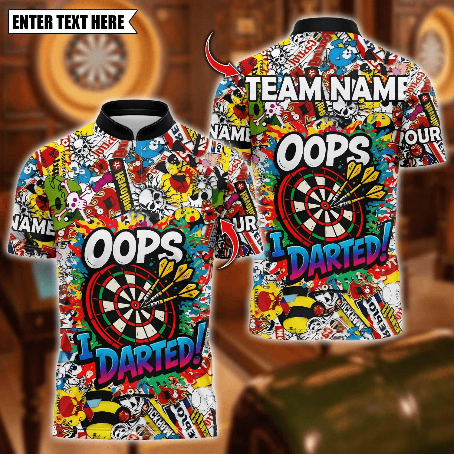 Dart Team Names - oops darted effortlessly funny