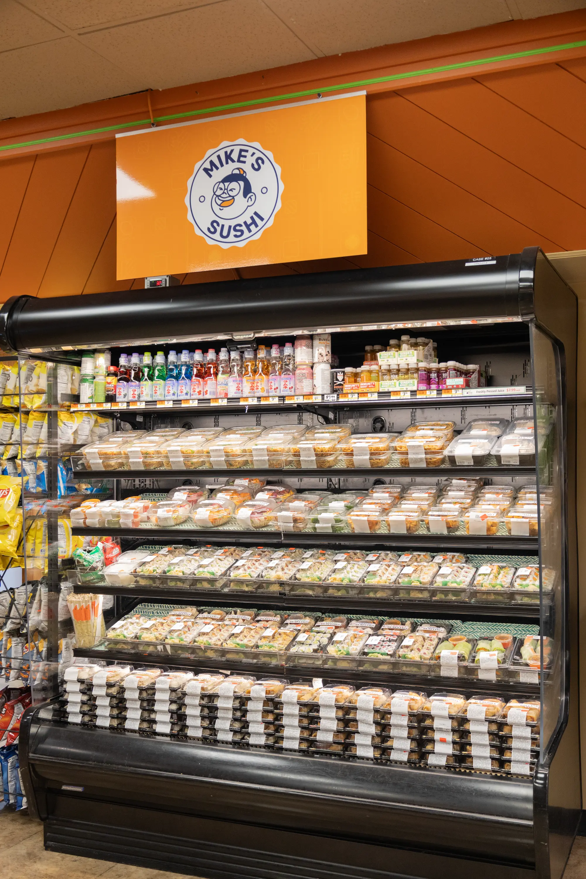Mike's Sushi sushi shelve