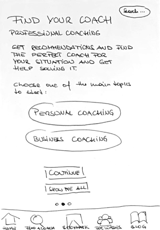 Screen LoFi Paper Prototype