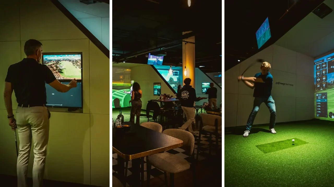 Golflounge Den Haag TrackMan bays indoor golf