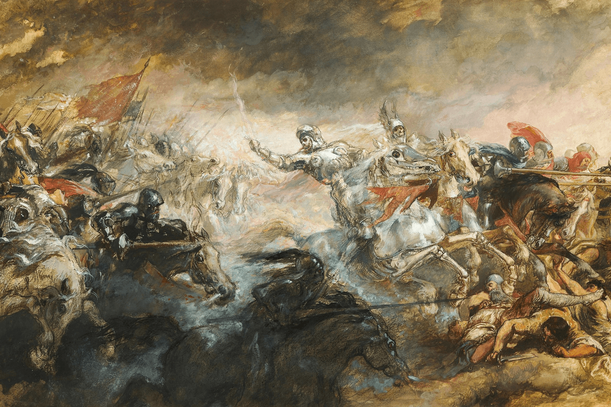 cover-ai-time-to-exploit-shift-left-runtime (https://unsplash.com/photos/a-painting-of-a-group-of-men-on-horses-5EUh-tq31eA)