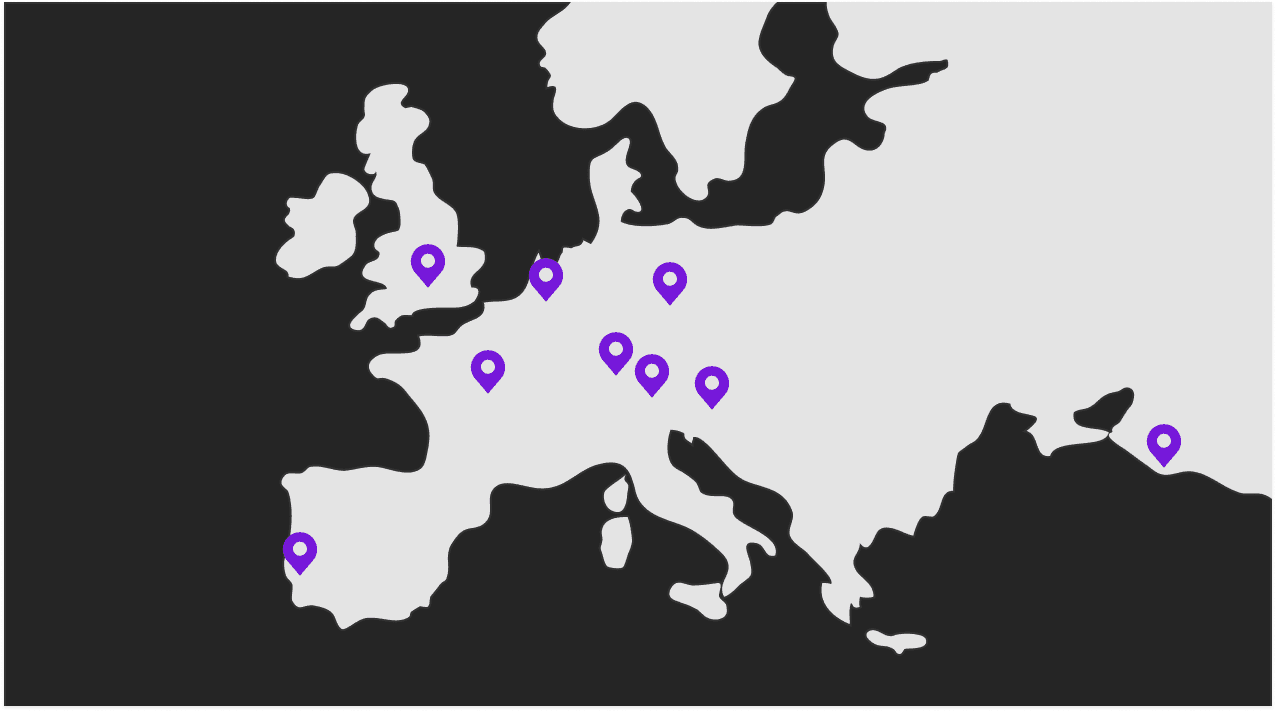 World map with highlighted regions.