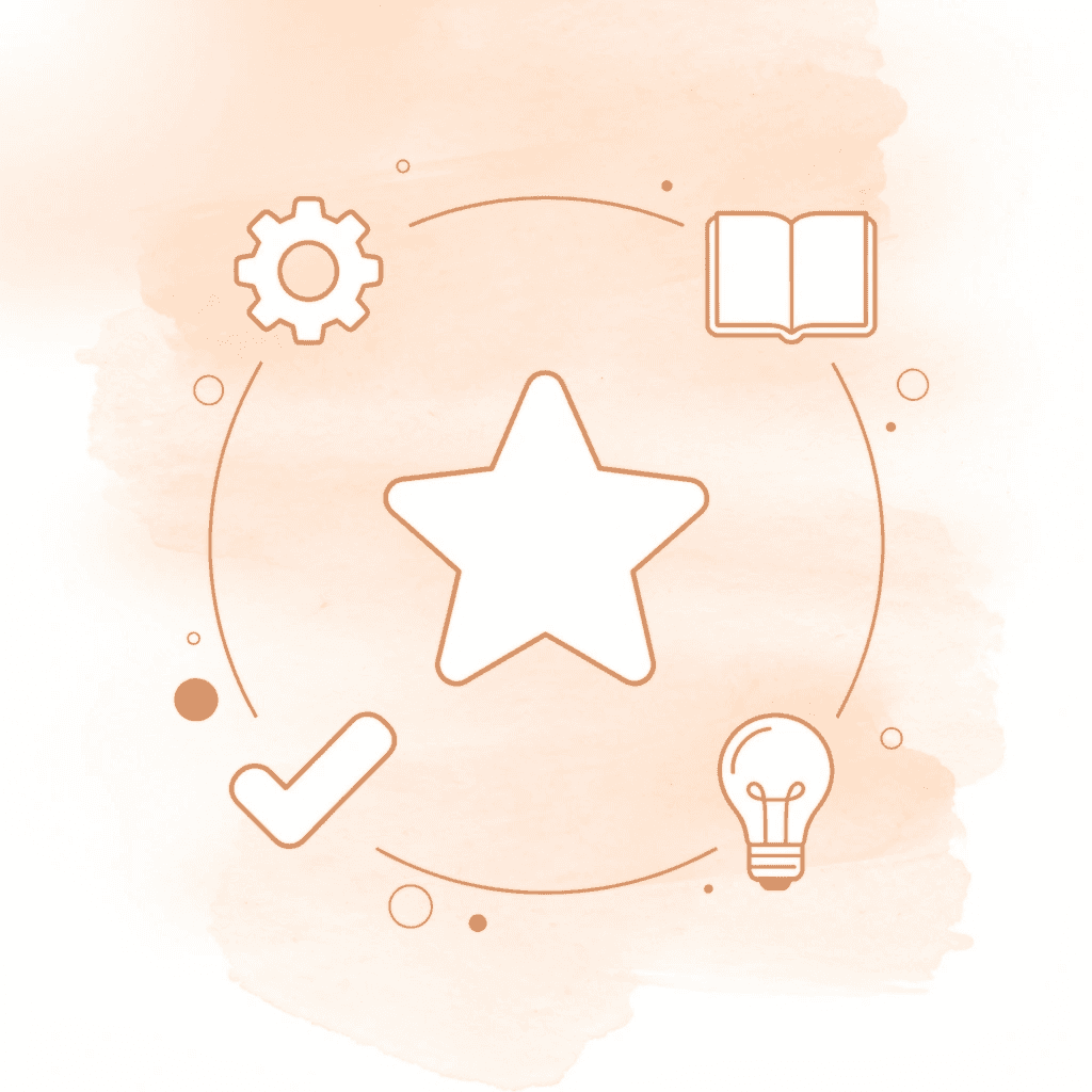 Hub diagram showing content system connected to various search platforms and AI tools