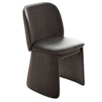 Kid Friendly Dining Chair Gray Velvet