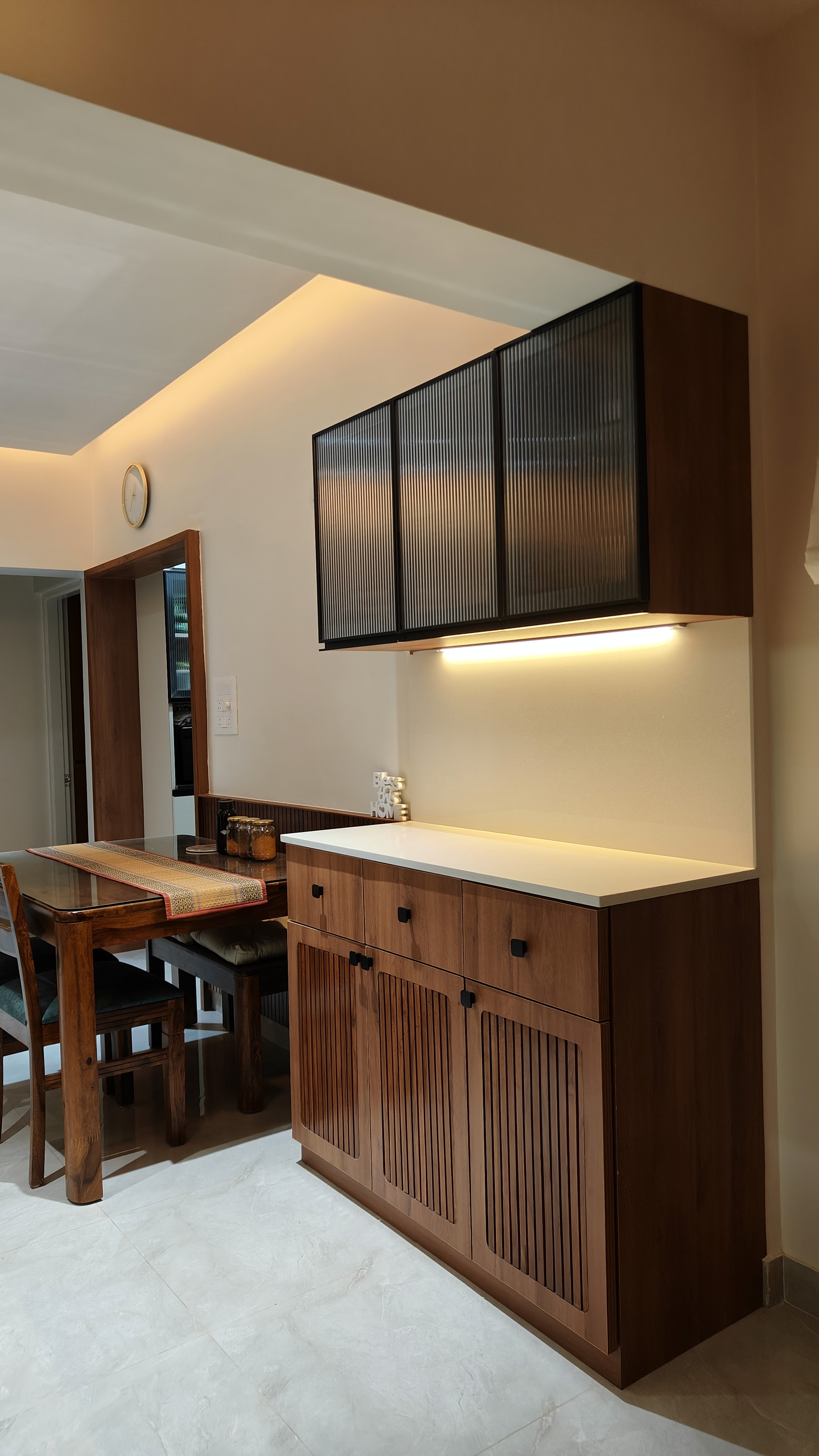 house interior with wooden walls