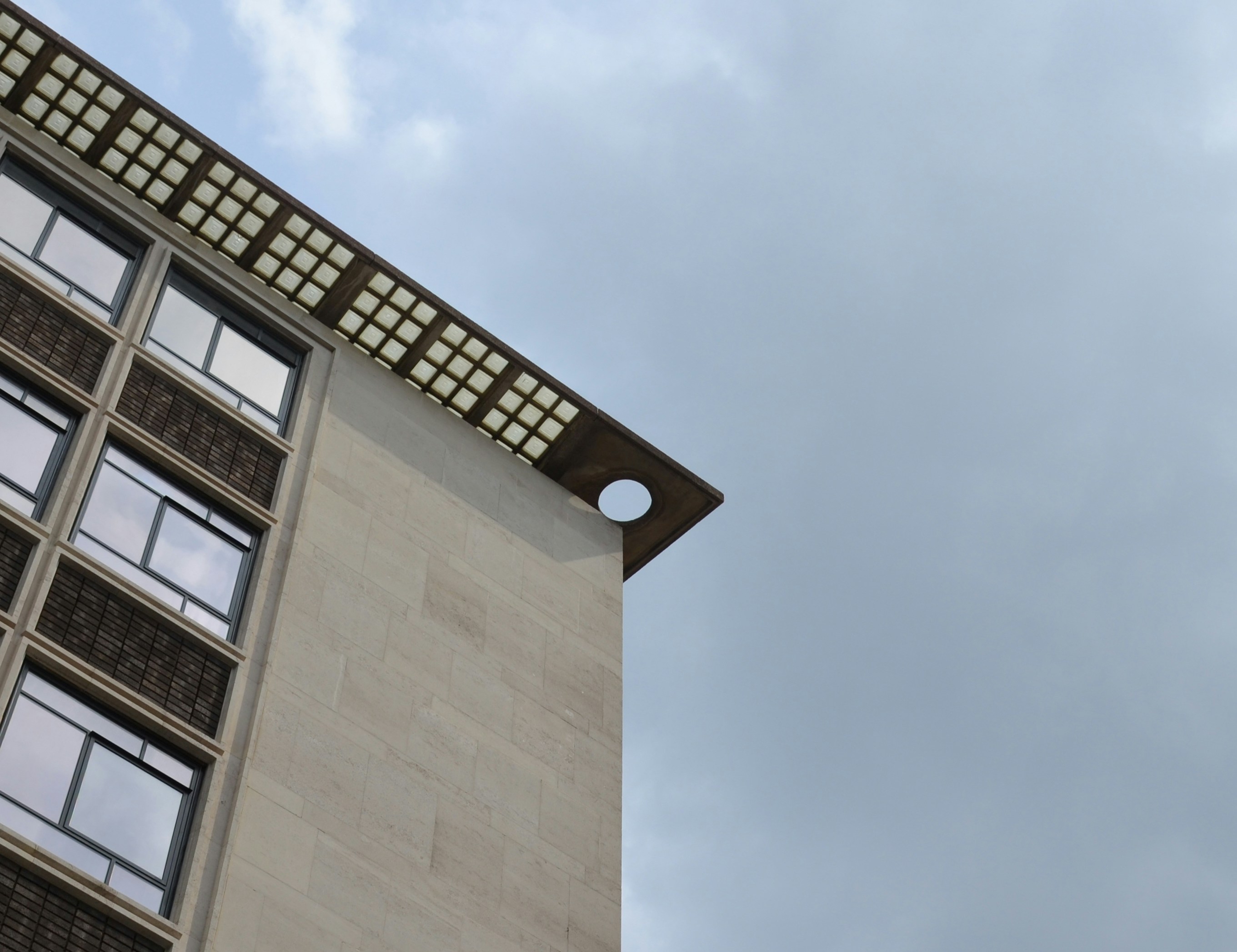 Geometric photo of a building.