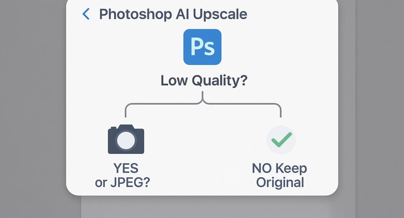 Infographic about photoshop ai upscale