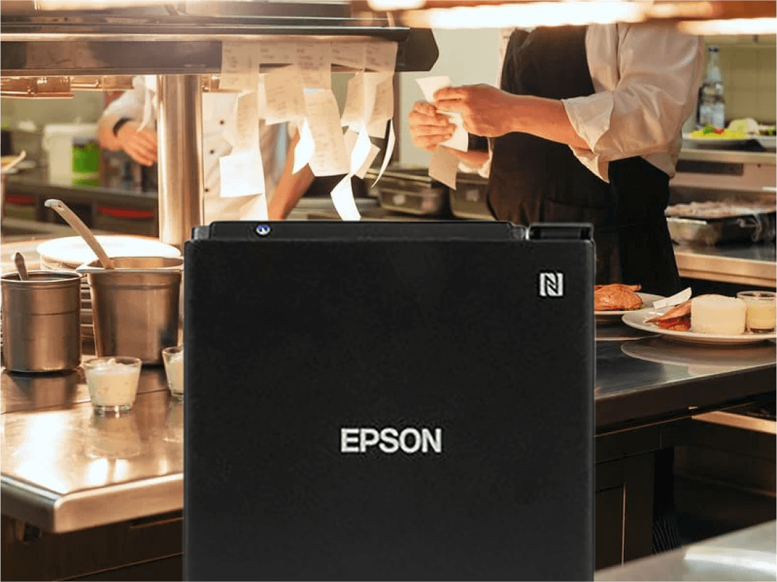 Epson Printer in Restaurant Kitchen.