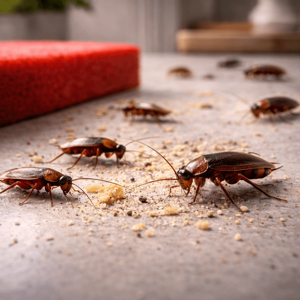 infestation de cafards dans un logement à Paris