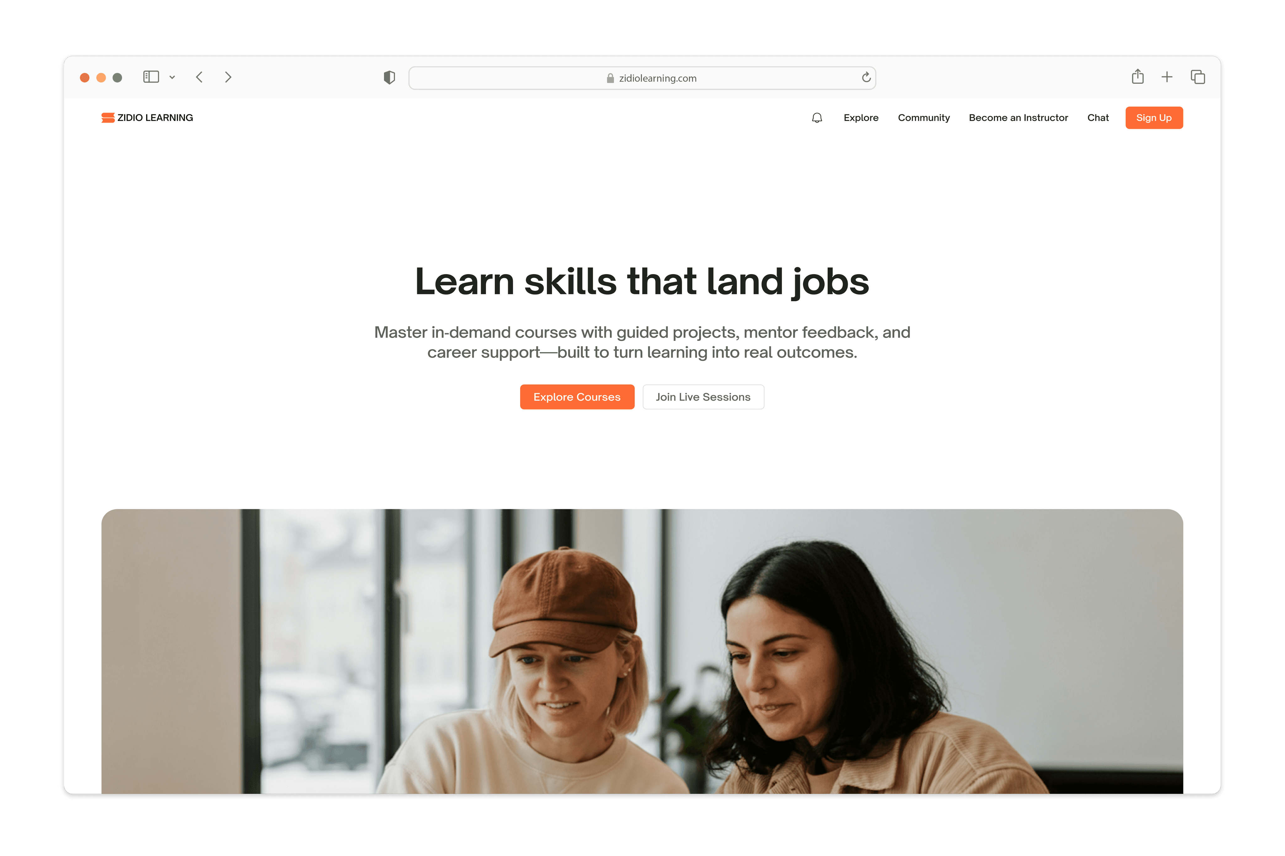 Home page-hi-fi mockup