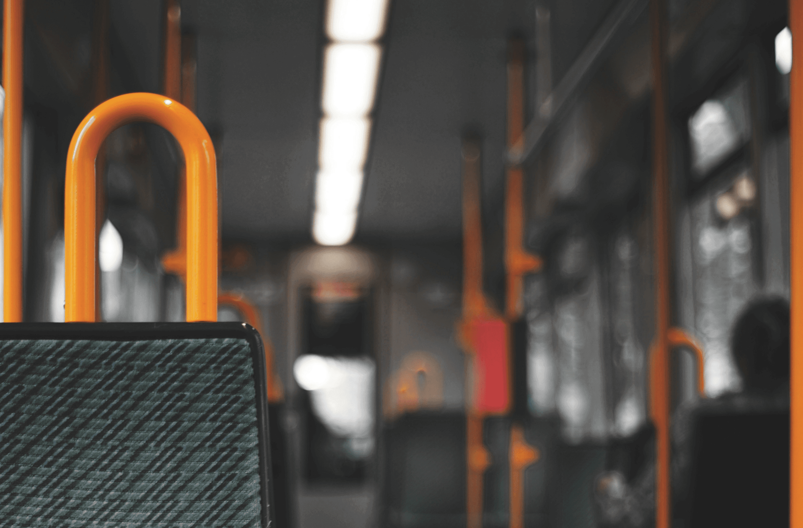 Innenraum eines Linienbusses im Rahmen der Mobilitätsstudie für die SWB Bonn