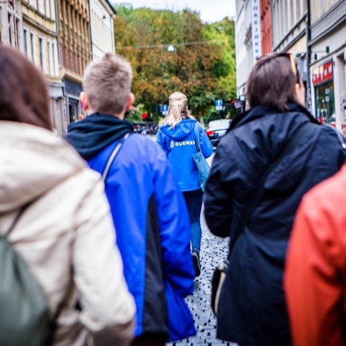 Group on tour at Torsgata, Oslo