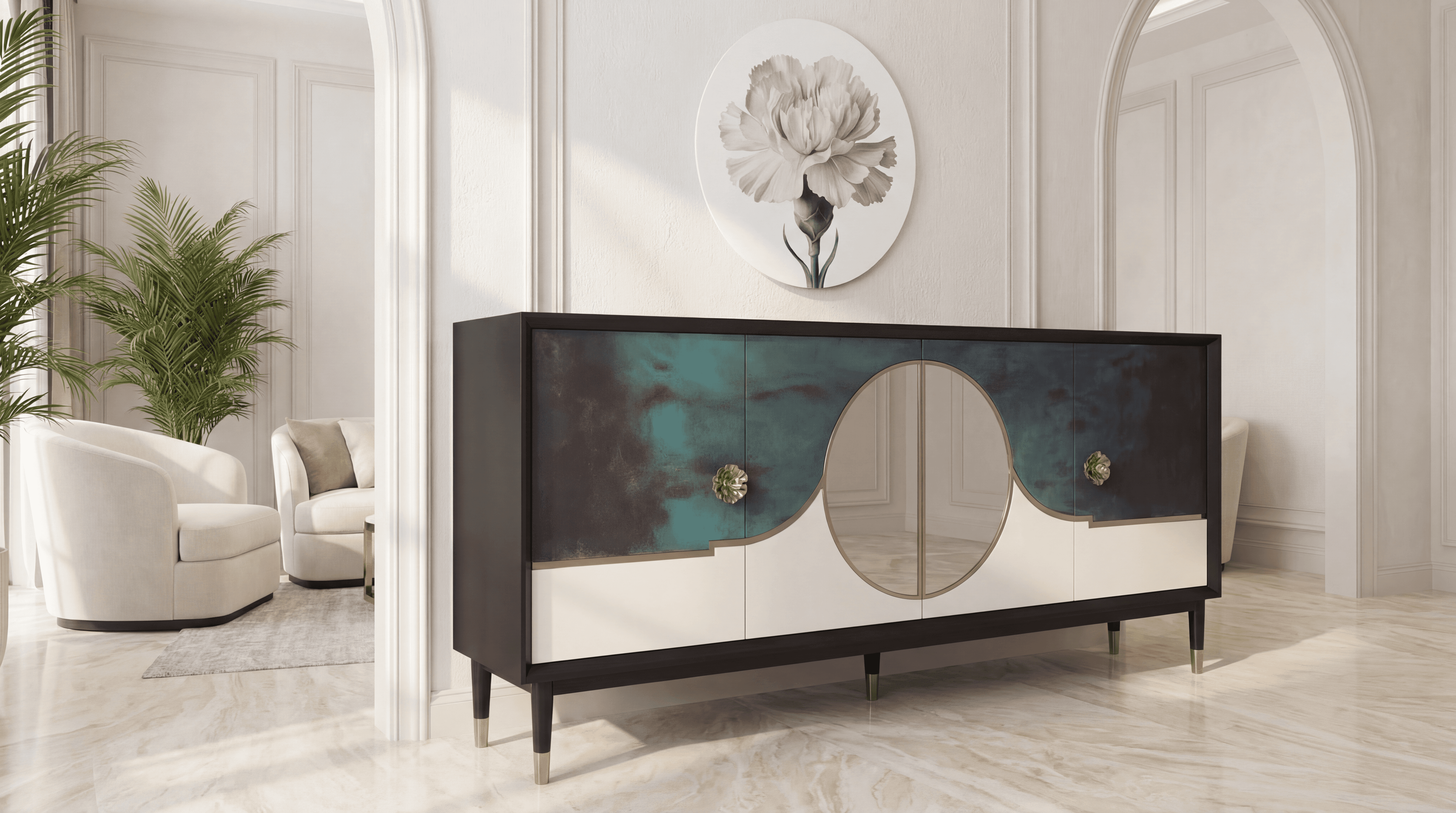 woman in red knit sweater holding lemon