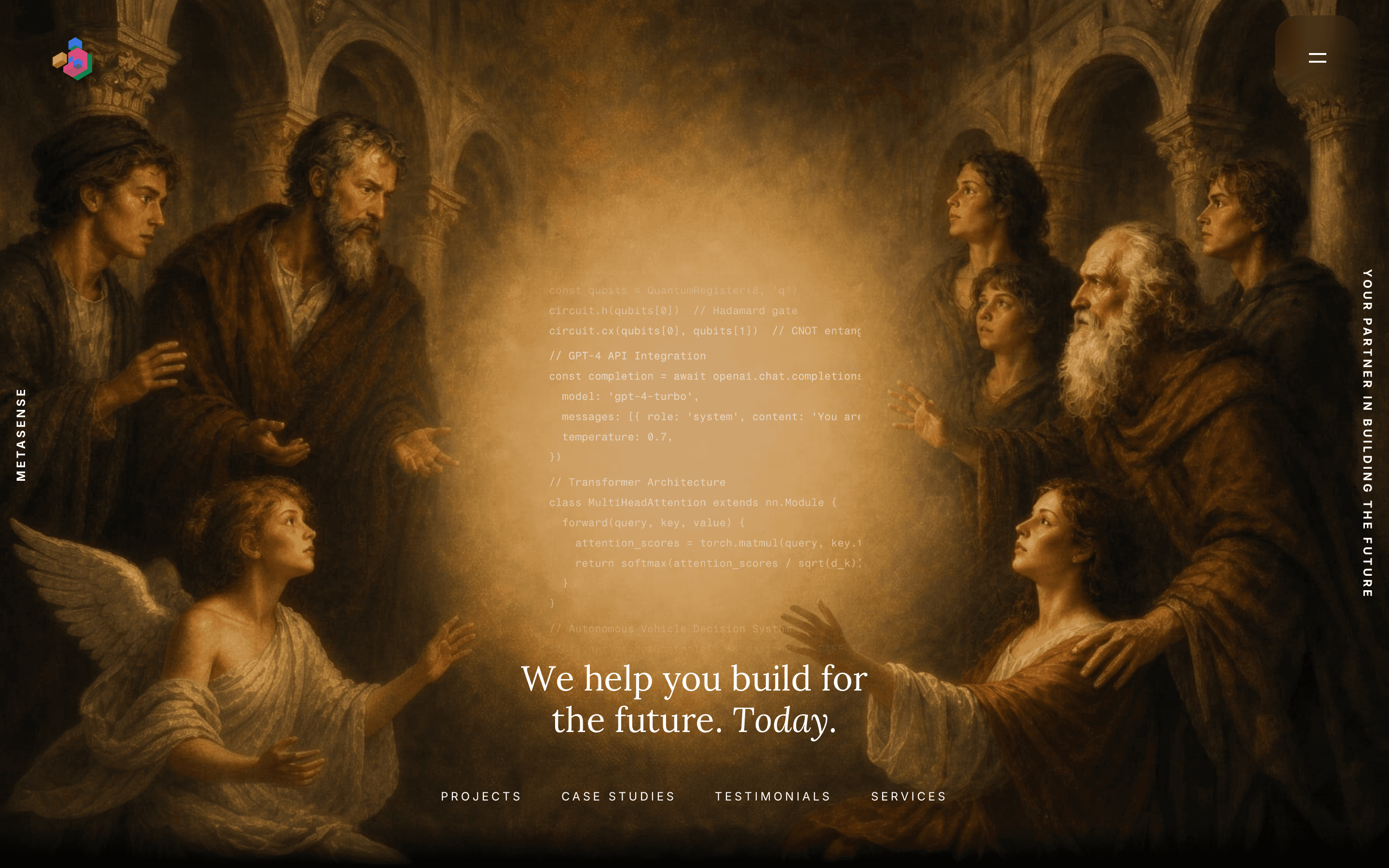 Metasense marketing agency website screenshot