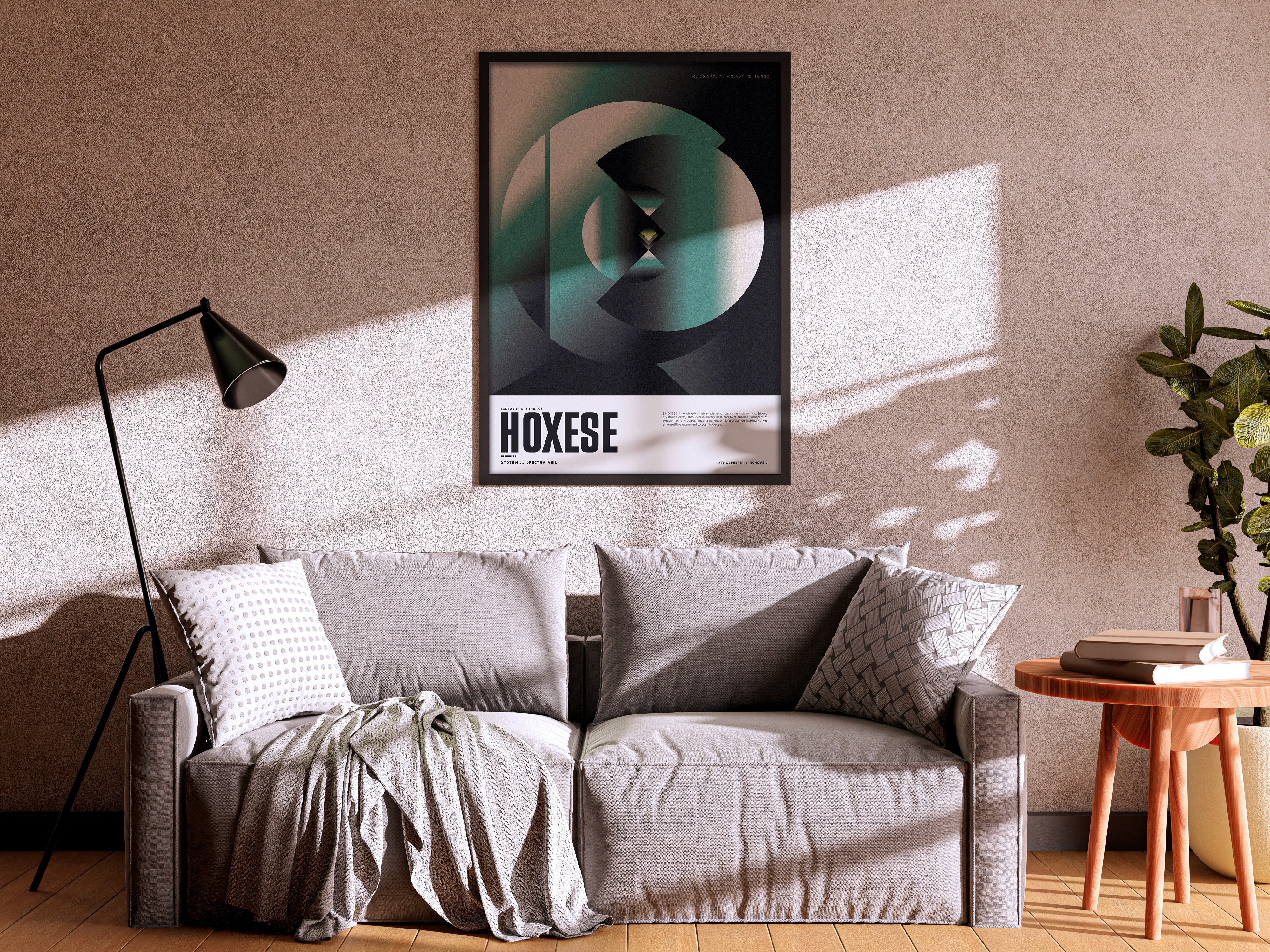 Black and white wave