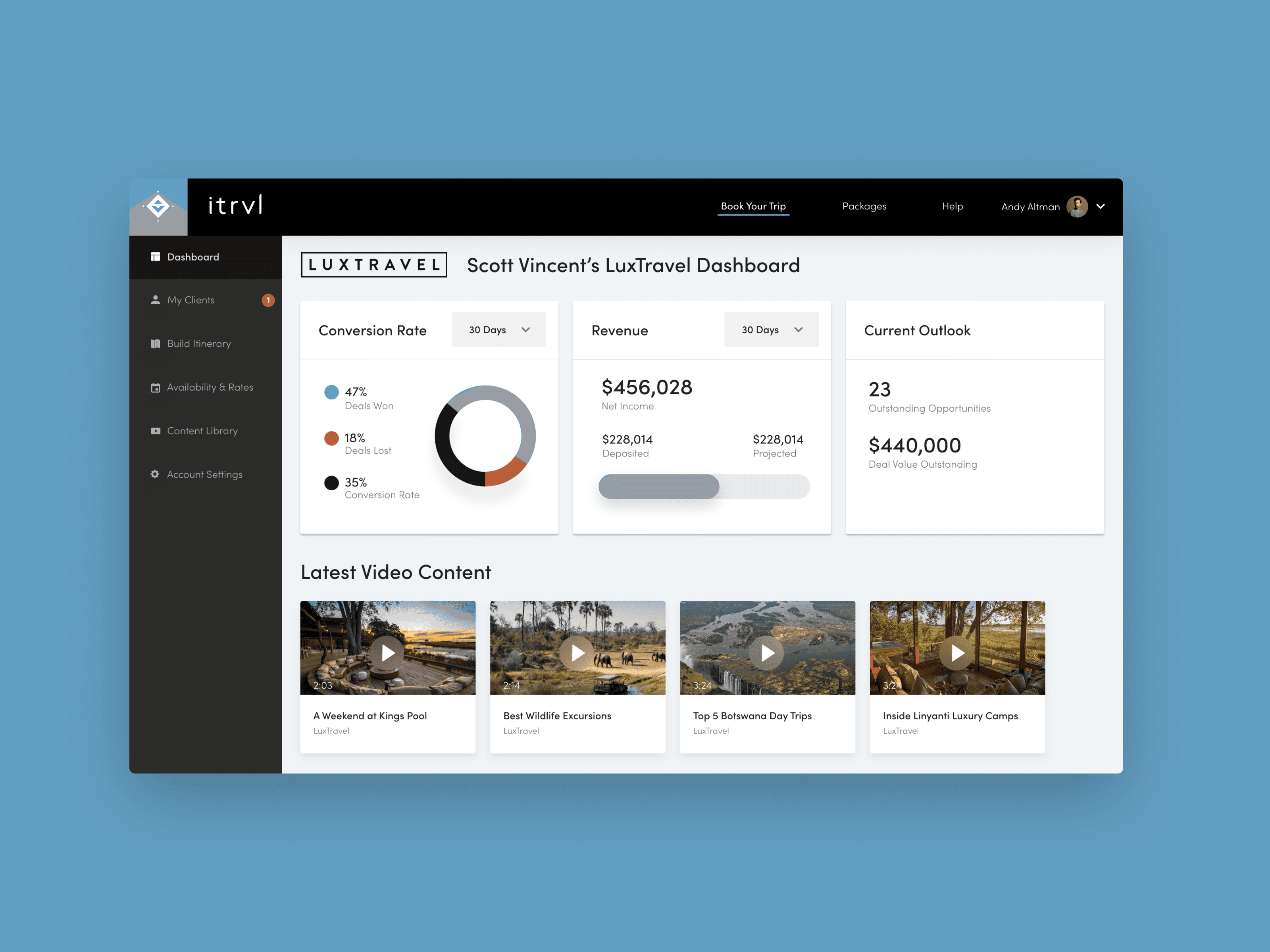 Dashboard Sidebar Close Up