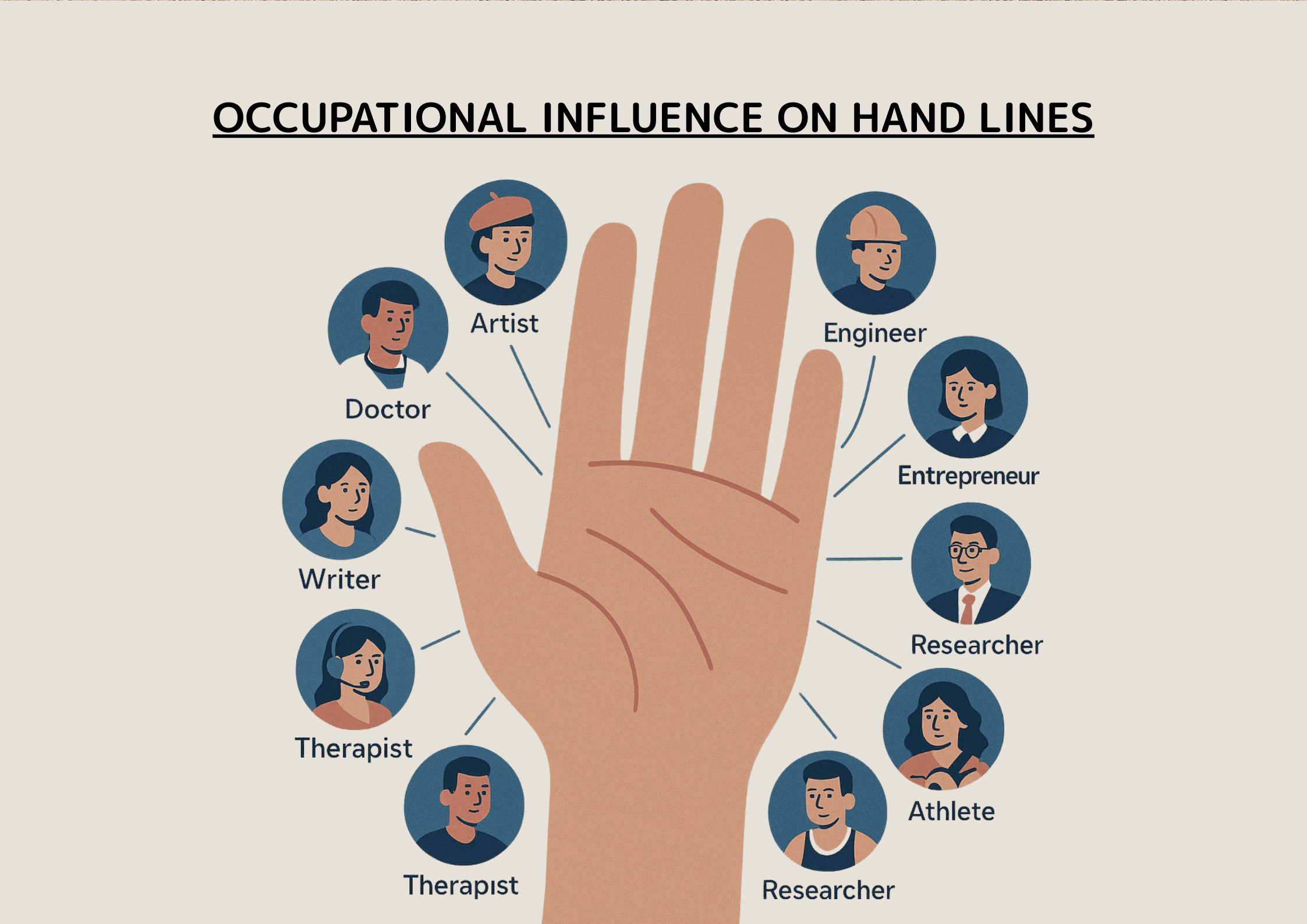 Occupational Influence on Hand Lines in Palmistry