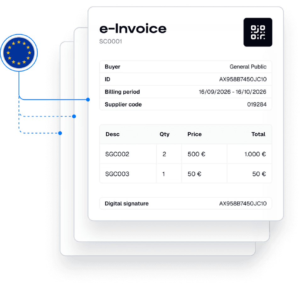 screenshot EU E-Invoicing