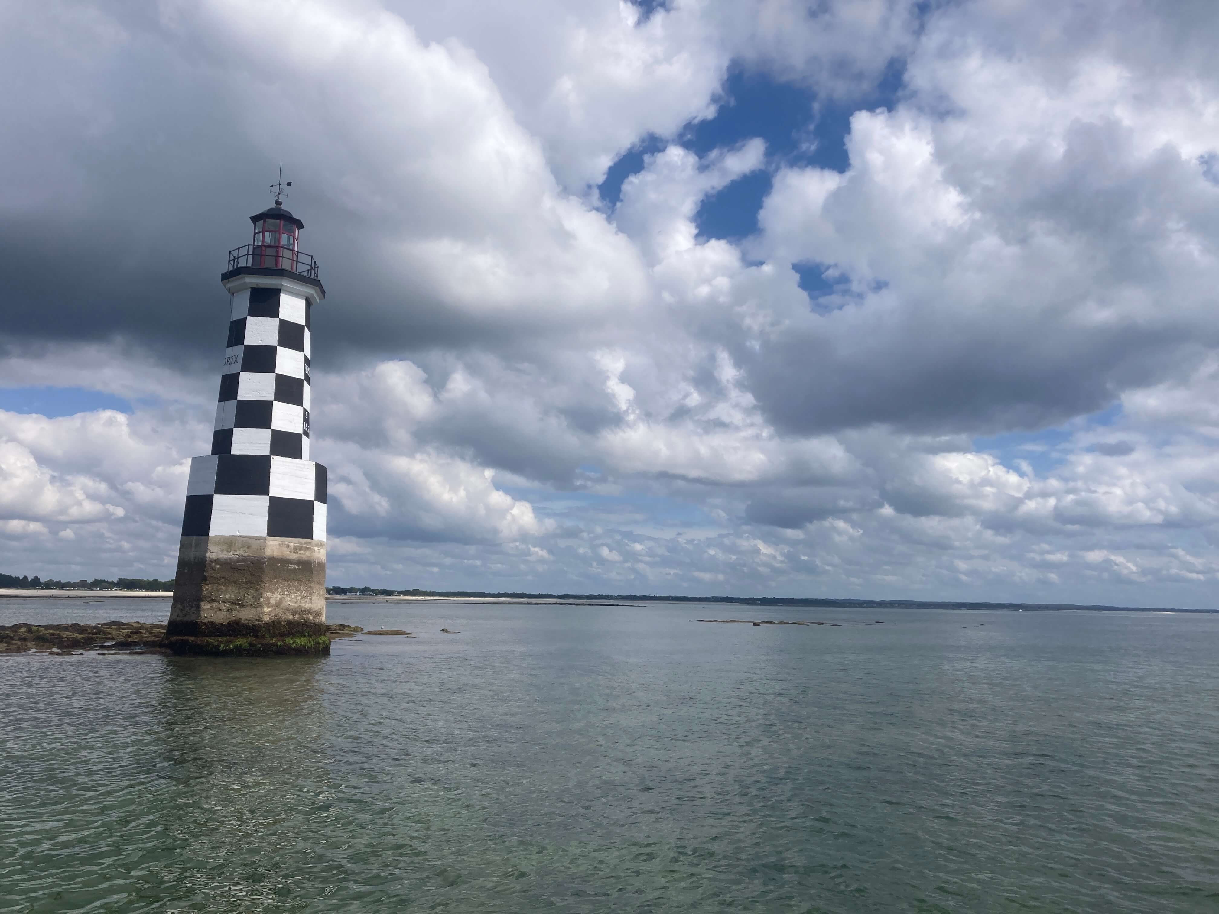Boat fishing seabass in Brittany France