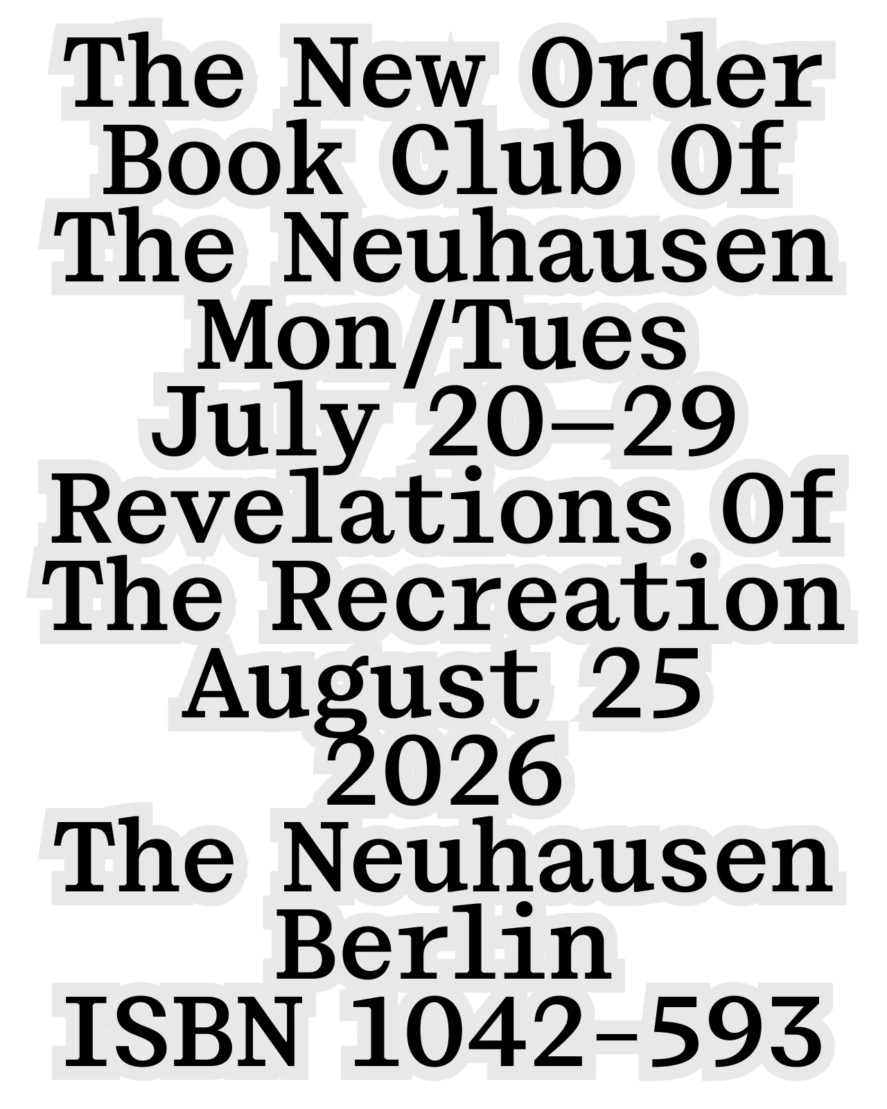 Alfold Semi-Mono poster specimen showing book club editorial layout in Regular