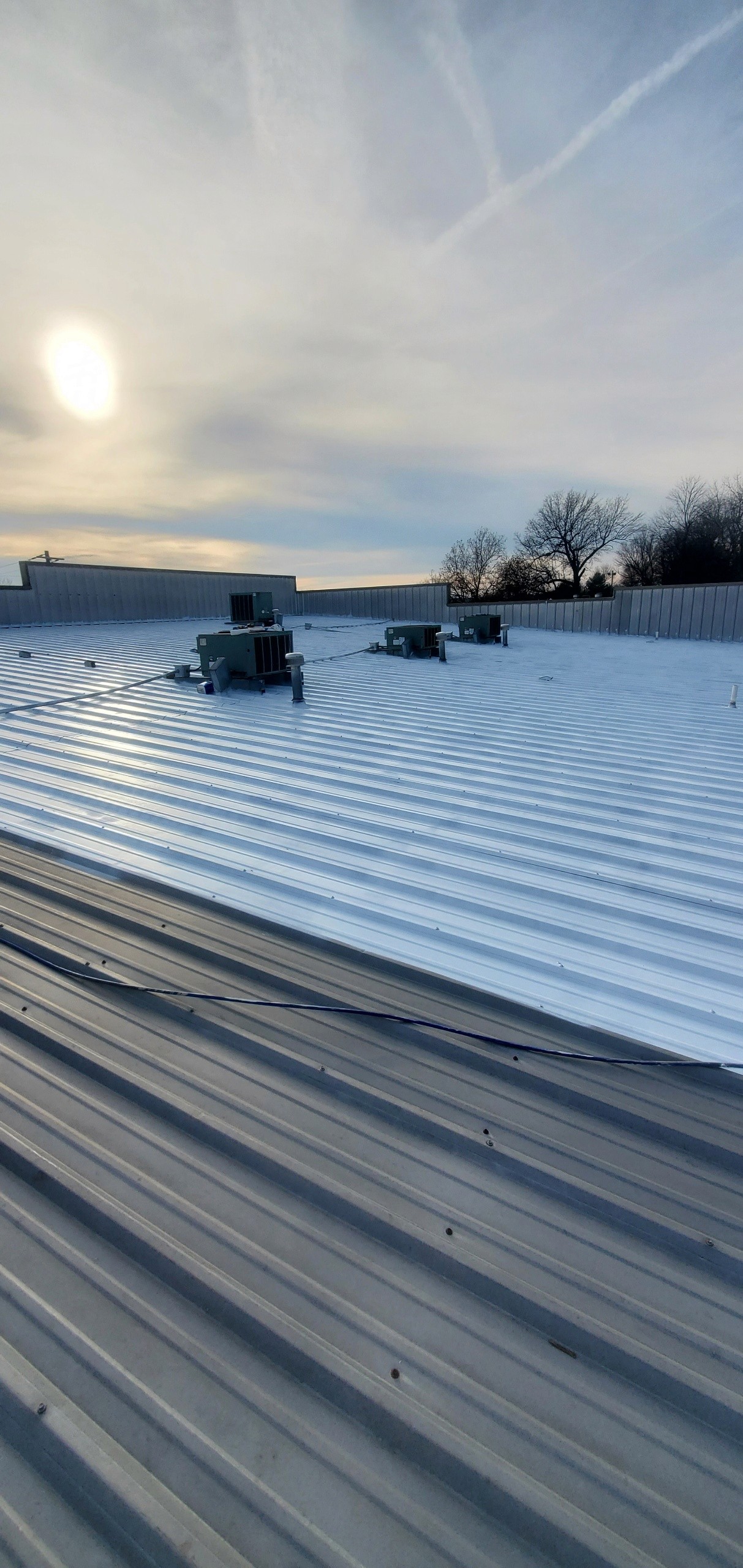 Commercial Roof Coating application