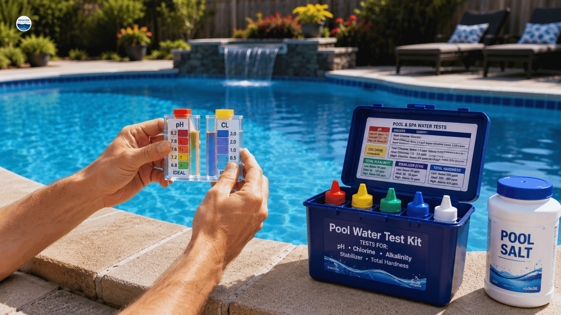Maintaining water chemistry in a saltwater fiberglass pool