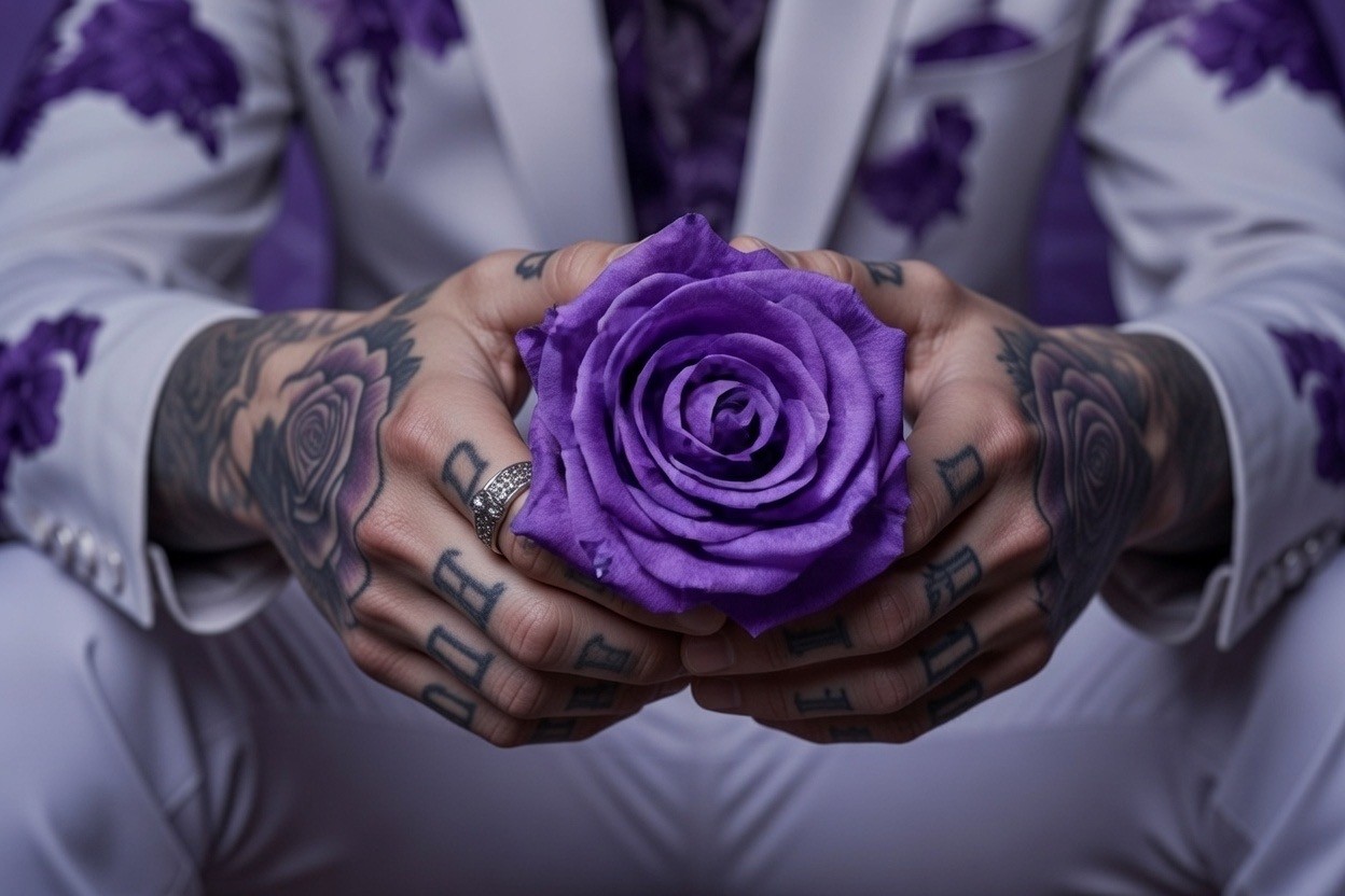 A black female model