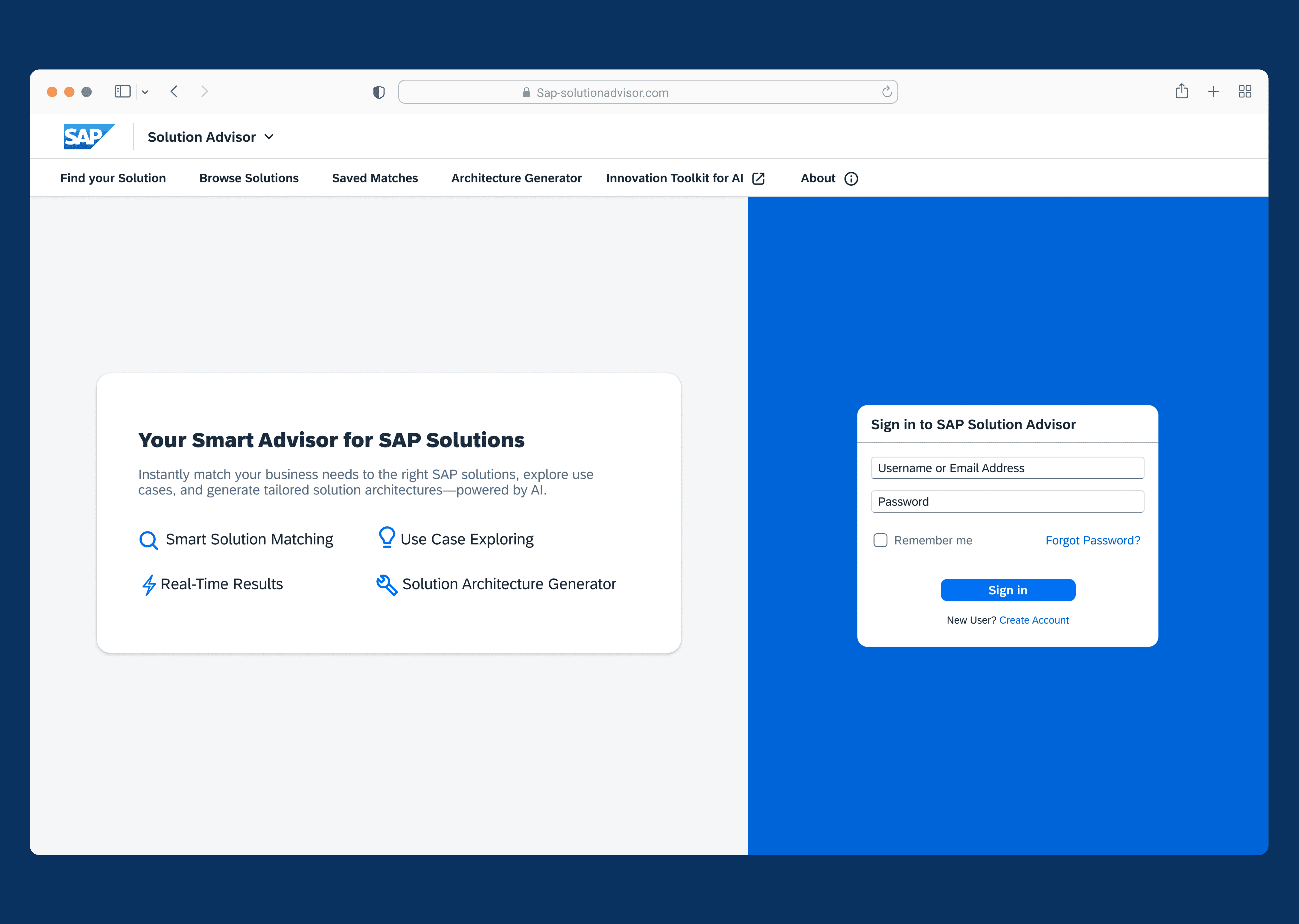 AI solution advisor tool