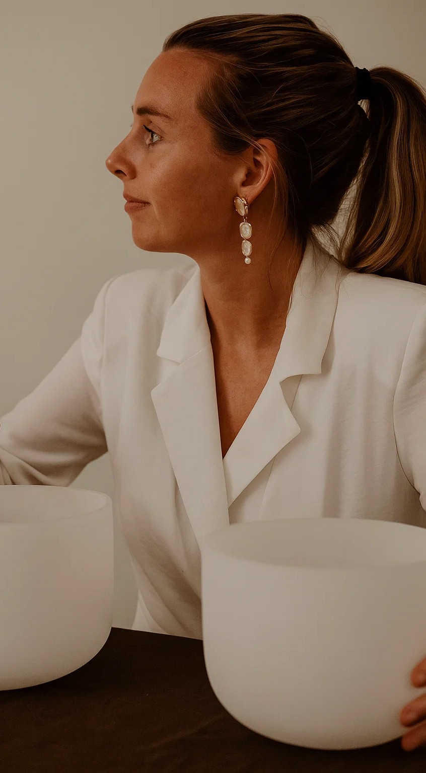 grayscale photo of woman wearing necklace and top