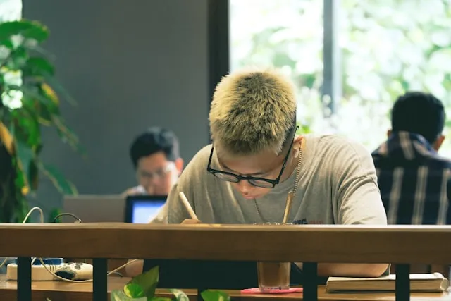 What you may notice when you try PQQ - focused person is studying