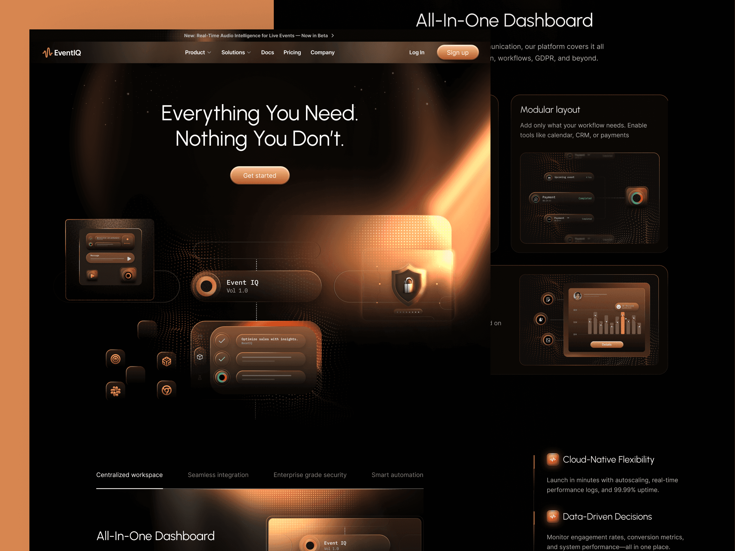 framer saas startup template