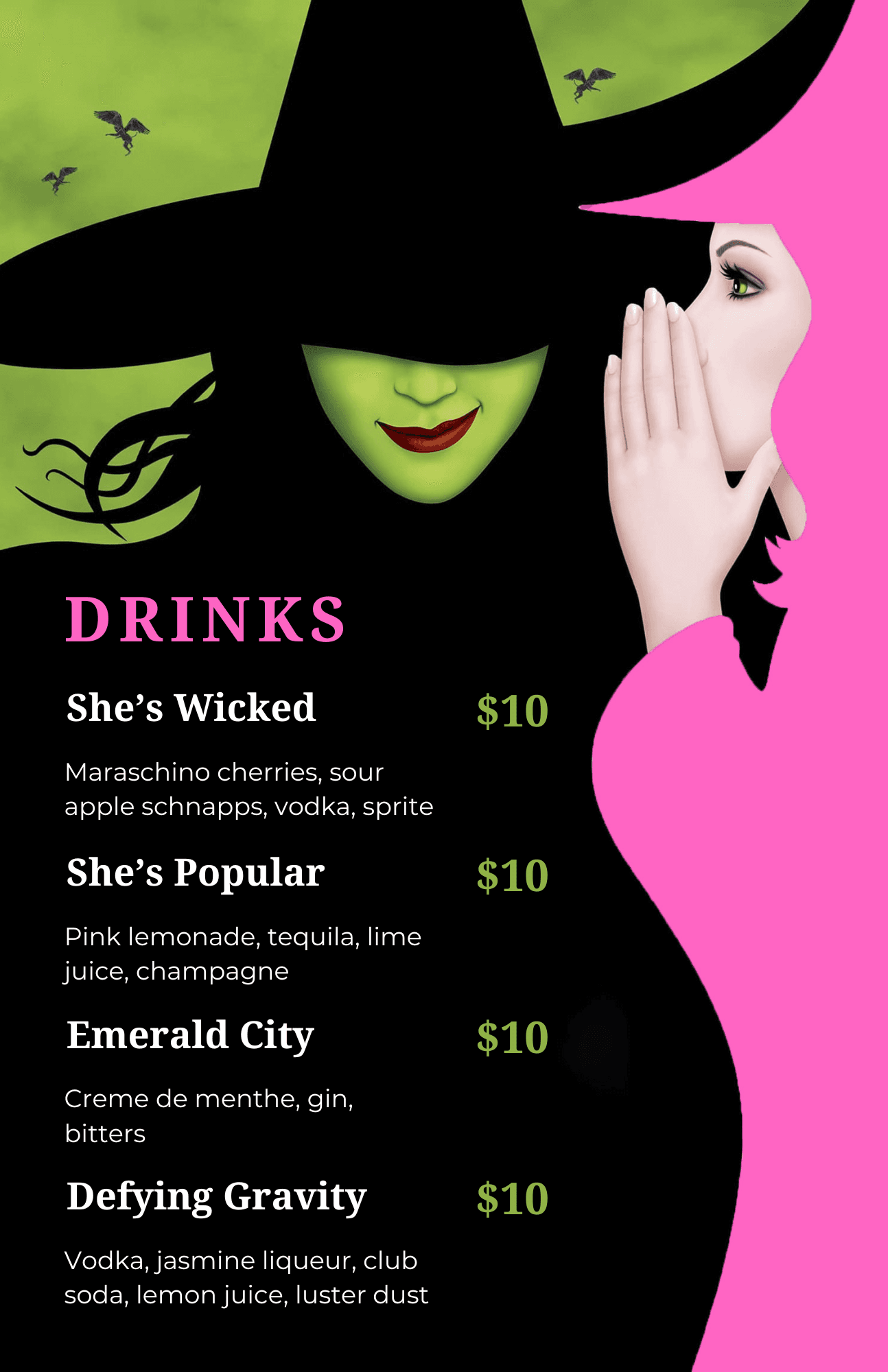 Wicked Menu