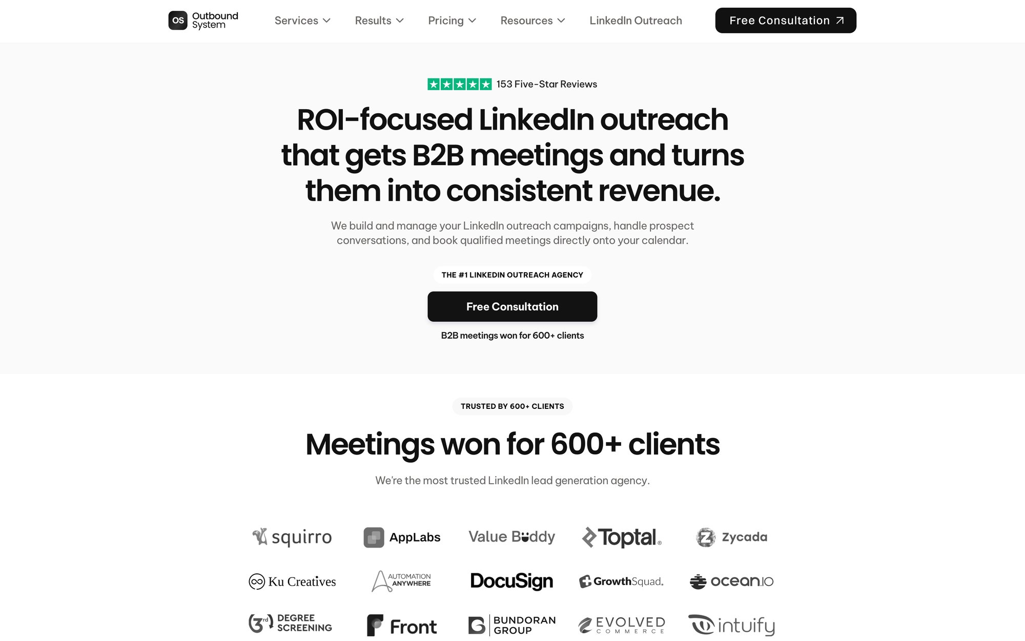 Outbound System's website
