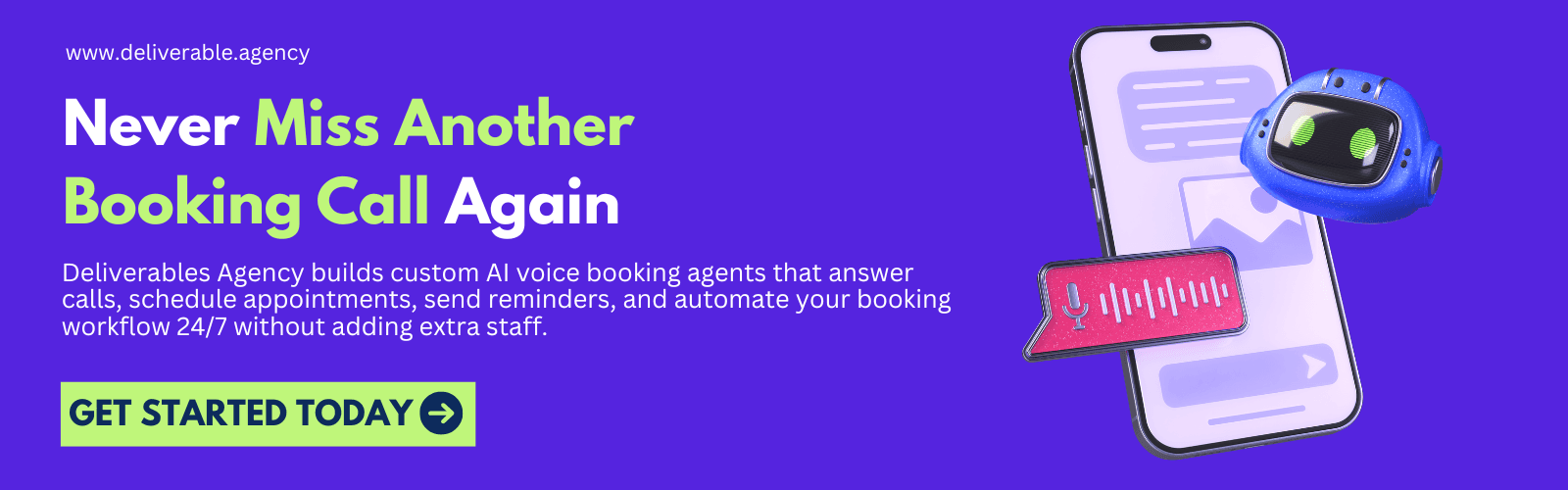 never miss another booking call again