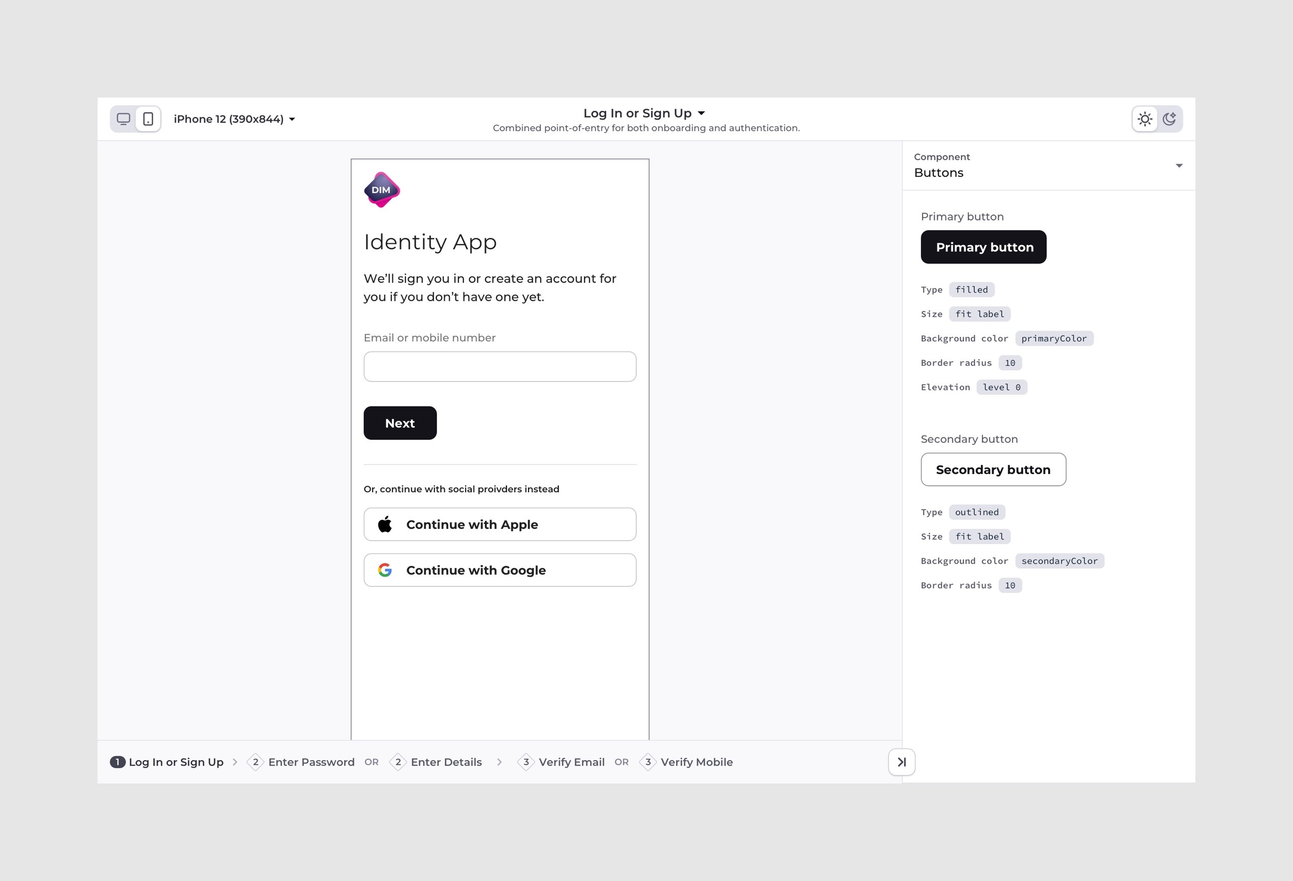 Preview - sidebar expanded - mobile resolution.