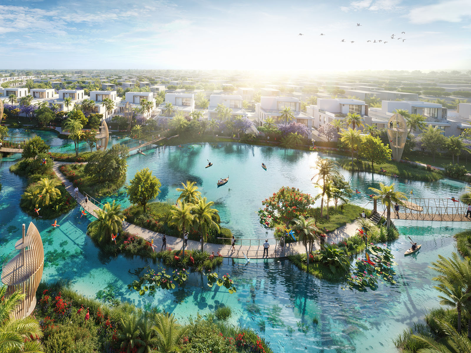 The Jumeirah Al Quoz Resort, located at Bermuda, Damac Islands 2, features contemporary design and vibrant surroundings.