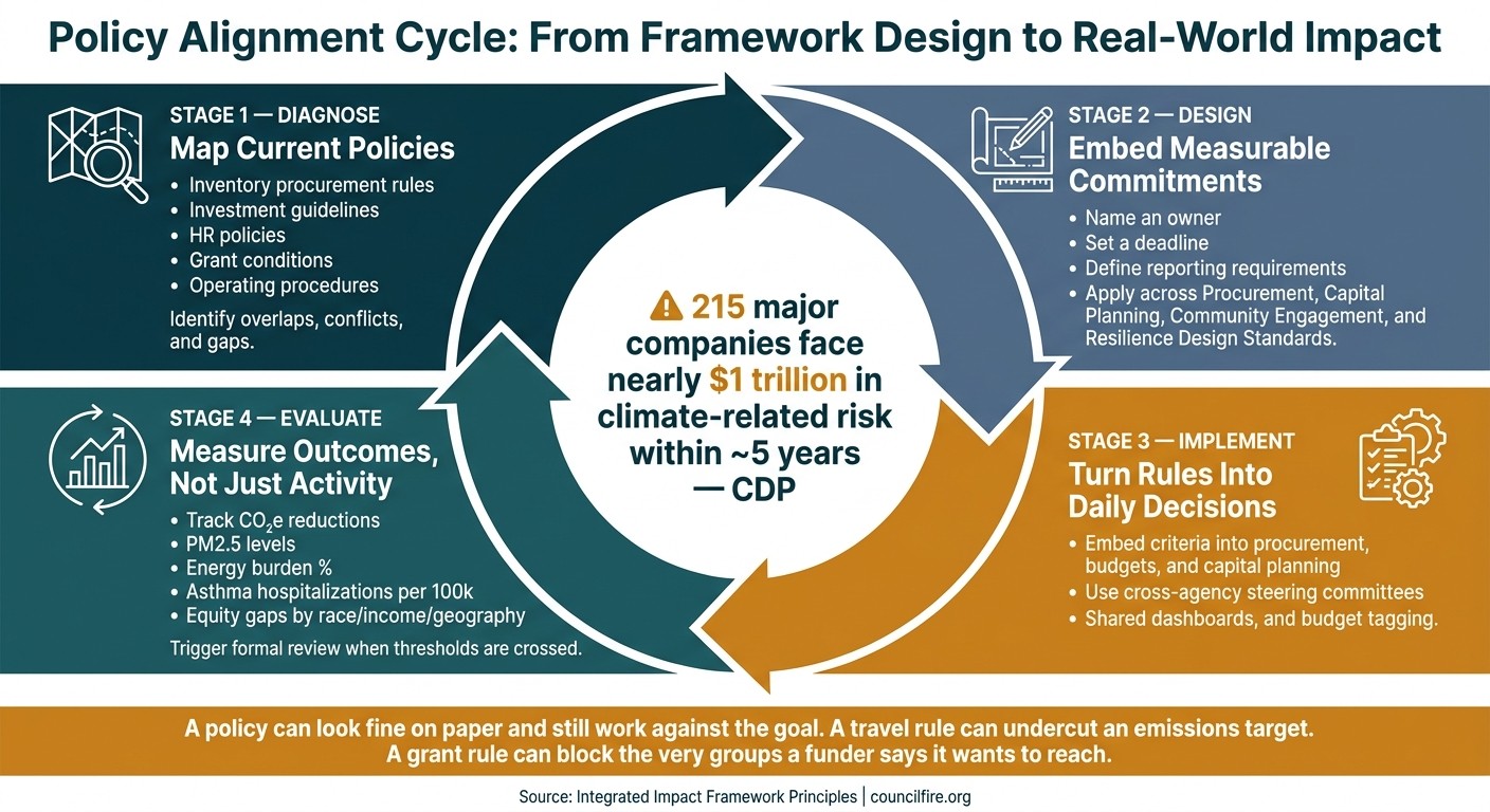 Policy Alignment Cycle: From Framework Design to Real-World Impact