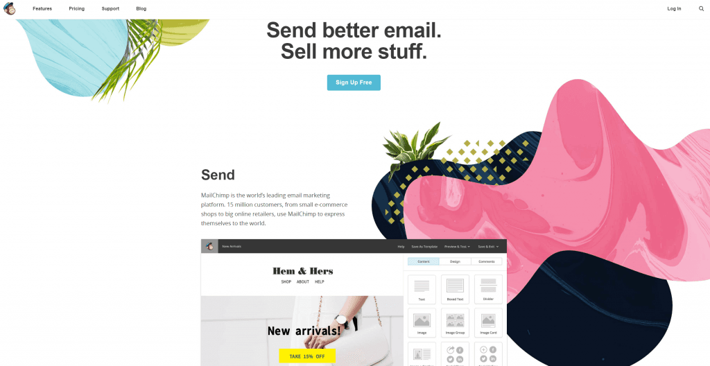 Mailchimp und Sendcloud