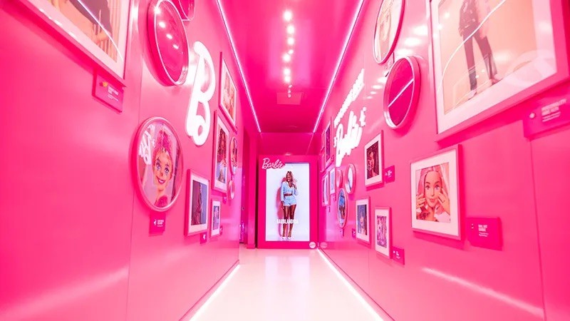 Barbie hallway at Coachella 2026
